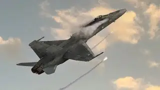 FINNISH  HORNET FLARING THE SKY AT RADOM AIR SHOW  - 4K