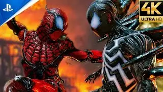 Carnage Suit vs Symbiote Suit Boss Fight (Ultimate Difficulty) - Spider-Man 2 PS5 (4K)