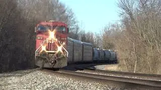 CP 141 speeds west into Adrian, MI