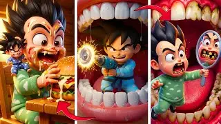 GOKU INGRESA al DIENTE de VEGETA🦷 *La venganza* #brainrot #goku #dibujos