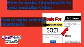 How to make beautiful thumbnails to your youtube video ||simple trick #LUCKY_SANTOSH_YASH