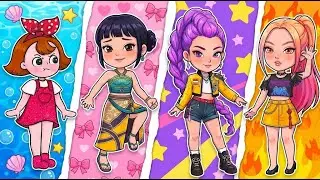 💖 Paper DIY 💖 La Aventura Verde de Seegi, Rumi y sus Amigos  🌱✨  KPOP Demon Hunters
