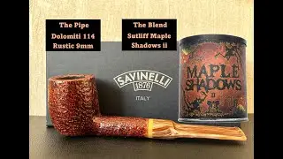 Savinelli Dolomiti 114 Rustic 9 мм + 1-й оттиск на Sutliff Maple Shadows II