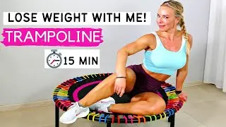 Sweaty + effective 15 min rebounder workout for weight loss & burning calories