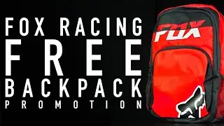 Fox Racing FREE Backpack Promotion | BTO Sports