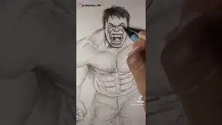 DIBUJANDO A HULK #shorts