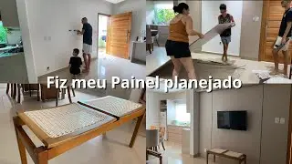 Transformei minha sala fazendo meu próprio Painel planejado! Contei tudo que aconteceu 🥹