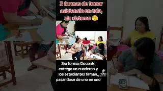 3 formas de tomar asistencia sin utilizar sistema #excel #universidad #bolivia #profesores #maestros