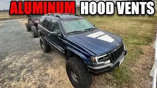 Установка алюминиевых вентиляционных отверстий на капоте на моем Jeep WJ *Новый продукт*
