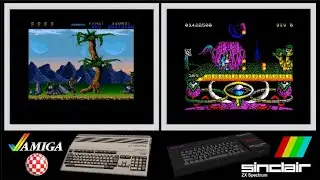 A500 vs ZX Spectrum : ASTRO MARINE CORPS (Side by side comparison)