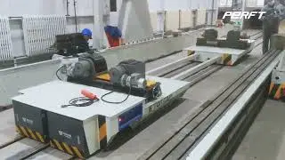 Trolley line rail transfer cart