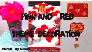 #Pink and Red theme decoration | #Pink and red theme decor items ideas |