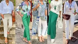 ROPA de MODA para SEÑORAS de mas DE 50 60 70/ AÑOS COMBINAIONES de ropa de moda para MUJER MADURA