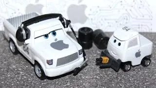 Disney Cars Next-Gen Apple Crew Chief & Pitty Piston Cup Racing Team Custom (J.P. Drive)