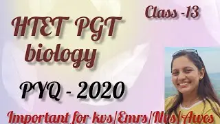 HTET PYQ BIOLOGY | Important topics | PYQ 2020