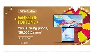 Amazon every Sunday Wheel of fortune Answers Today