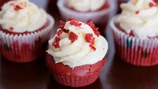 Eggless Atta Red Velvet Cupcakes with Cream Cheese Frosting | Valentine's Day Special Cake Recipe