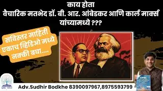 Karl Marx and Dr. B.R. Ambedkar | PSIR | MPSC 2025 | Adv. Sudhir Bodkhe
