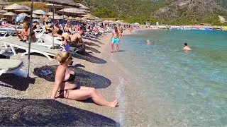 Fethiye Ölüdeniz Beach Tour (Kumburnu Plajı) Turkey | July 2022 [4K UHD 60 fps]