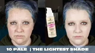 Essence Keep Me Covered Foundation in 10 Pale | over40 makeup, the palest shade