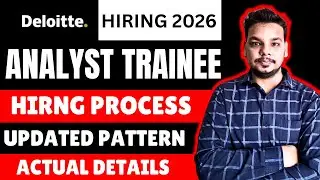 Deloitte Hiring 2026 | Analyst Trainee (Cyber) | Deloitte Hiring Process , Updated Exam Pattern