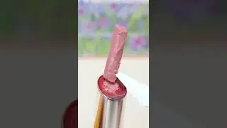 DIY Two Layer Lipstick Magic💕  Satisfying Makeup Repair ASMR #shorts #asmr #cosmeticrepair #beauty