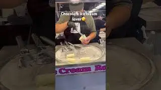 Chocolate ice cream make process #icecream #chocolate #fashion ✌️✌️