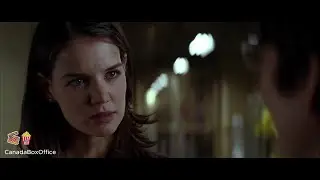 Dr. Jonathan Crane (Scarecrow) targets Rachel Dawes (Katie Holmes)