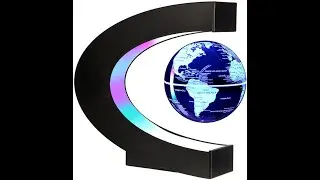 LED Light World Map Magnetic Levitation Floating Globe Electronic Antigravity Night Lamp