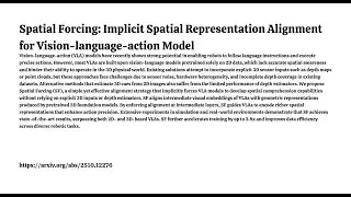 Spatial Forcing: Implicit Spatial Representation Alignment for Vision-language-action Model