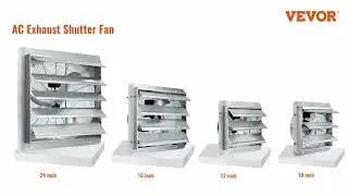 VEVOR 12'' Shutter Exhaust Fan - Ultimate Ventilation for Garages & Greenhouses!