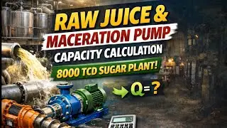 Raw Juice & Maceration Pump Capacity ka Complete Calculation | 8000 TCD Sugar Plant | Hindi