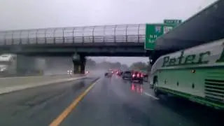 Incessant rain in Boston -slow moving traffic 8/25/2010