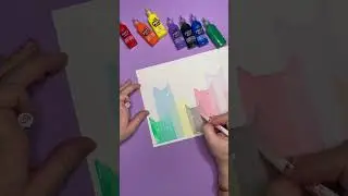 Easy Cat Squeegee Art Scraper Craft Painting For Kids of All Ages #cats #craft #kidscraft