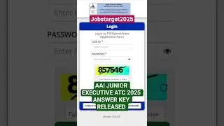 AAI JUNIOR EXECUTIVE ATC 2025 ANSWER KEY RELEASED #answerkey #aai #atc #aaiatc #aaiatc2025