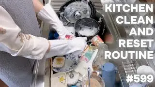 #599 キッチンリセットルーティーン/KITCHEN CLEAN AND RESET ROUTINE.