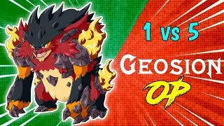 Geosion op | 1 vs 5 | Monster Masters Gameplay