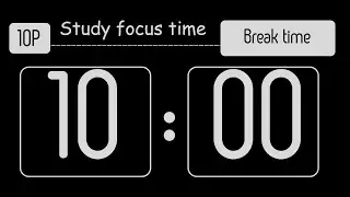10 Minute Relax Timer 🧡 No Background 🧡 ASMR Tick Tock & Gentle Piano Solo | Calm & Reset