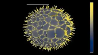 The Keller-Segel model on the sphere, with an improved simulation grid