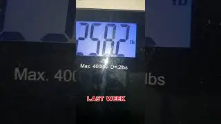 late weigh  in progress is slow starting weight 262.4 so total lost 5.4lbs#growth #fatloss