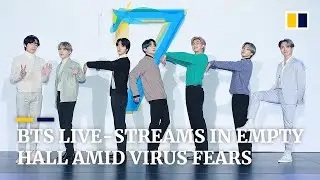 K-pop group BTS live-streams press conference in empty hall amid coronavirus epidemic