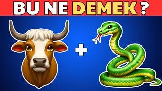 EMOJİLERLE KELİME BULMACA 🔥 | 37 Yaratıcı ve Zorlu Soru: Hepsini &Ccedil;&ouml;zebilir misin? 🤔Kelime Bulmaca! 🎉