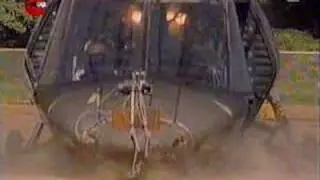 Helicopter crash-landing test