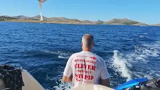 Traxxas Disruptor behind a Yacht Croatia 2025