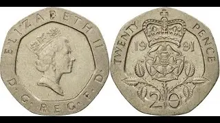 20 Twenty Pence 1991, Elizabeth II