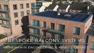 Structural Steel Balcony Installation | McMenamin Engineering | Drone & Construction Filming