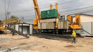 Hydraulic pile press#construction #subscribe #buildingconstruction #builder #engineering #shorts 