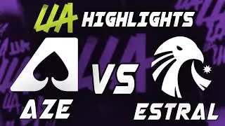 Team Aze vs Estral Esports highlights - LEAGUE OF LEGENDS - LLA 2022 JORNADA 5