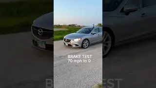 How Dangerous Are Worn Tires? 70&ndash;0 MPH Braking Test #tires #brakes #carmaintenance #cartok #mazda