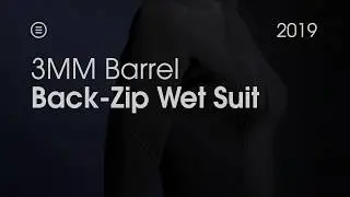 [BARREL NEOPRENE] WOMEN 3MM NEOPRENE BACK ZIP FULL SUIT